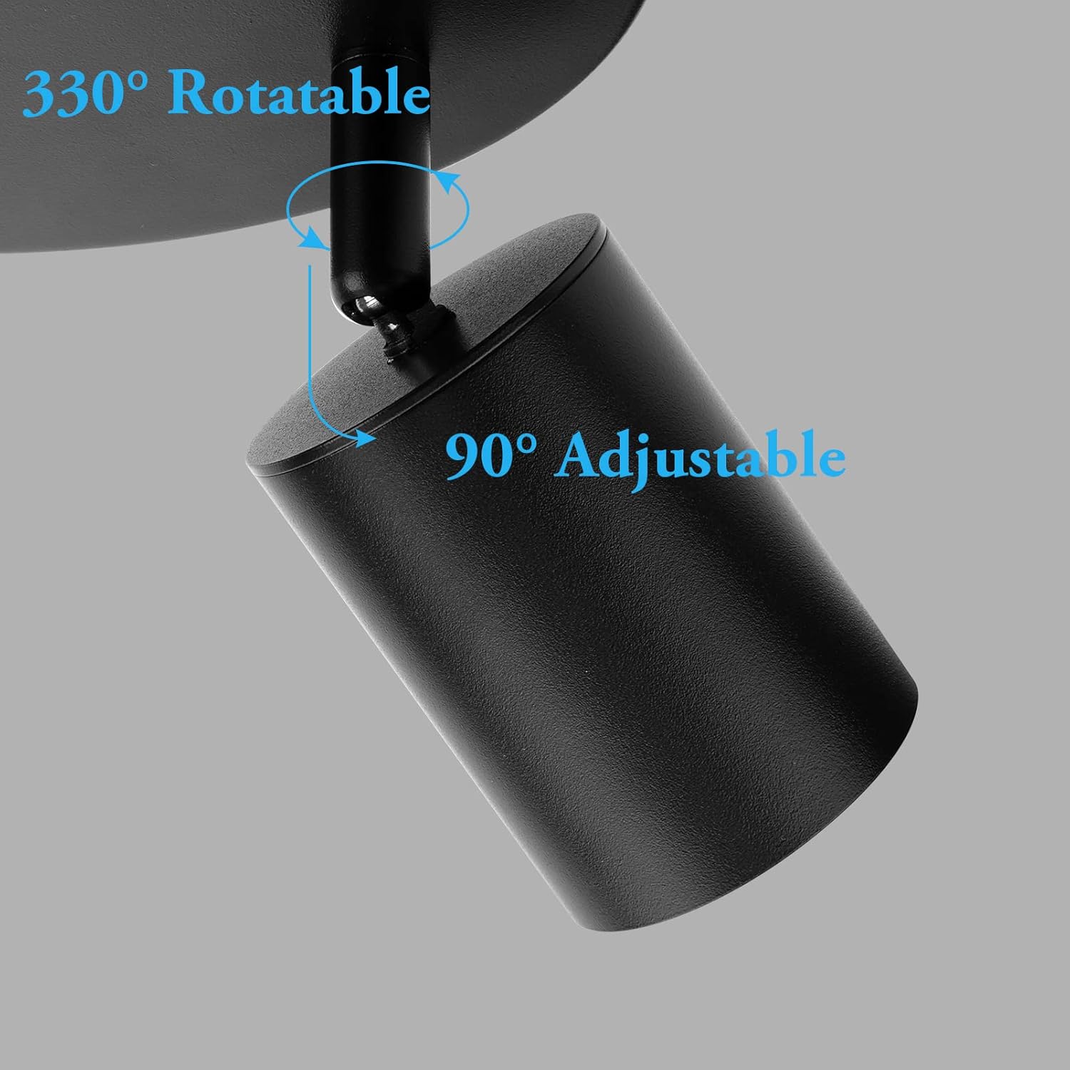 Klighten Faretti da Soffitto Orientabili Nero 3 Luci - immagine 3