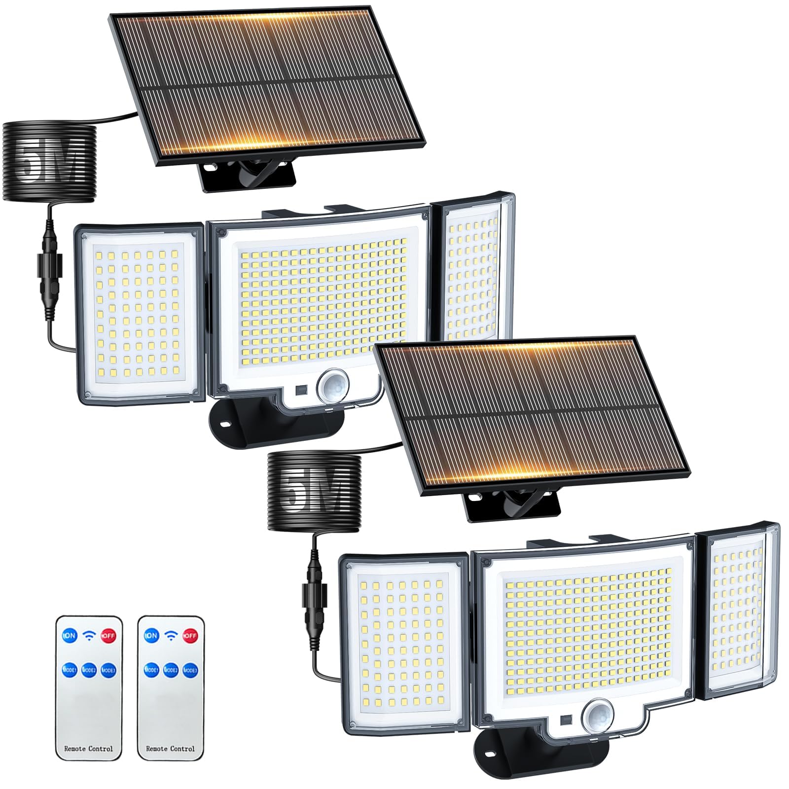 Nipify Faretto Led da Esterno Solare 366 LED
