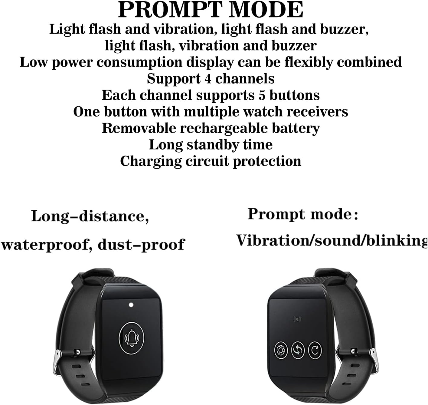 Cercapersone da Polso Wireless 433.92 MHz per Caregiver - immagine 2