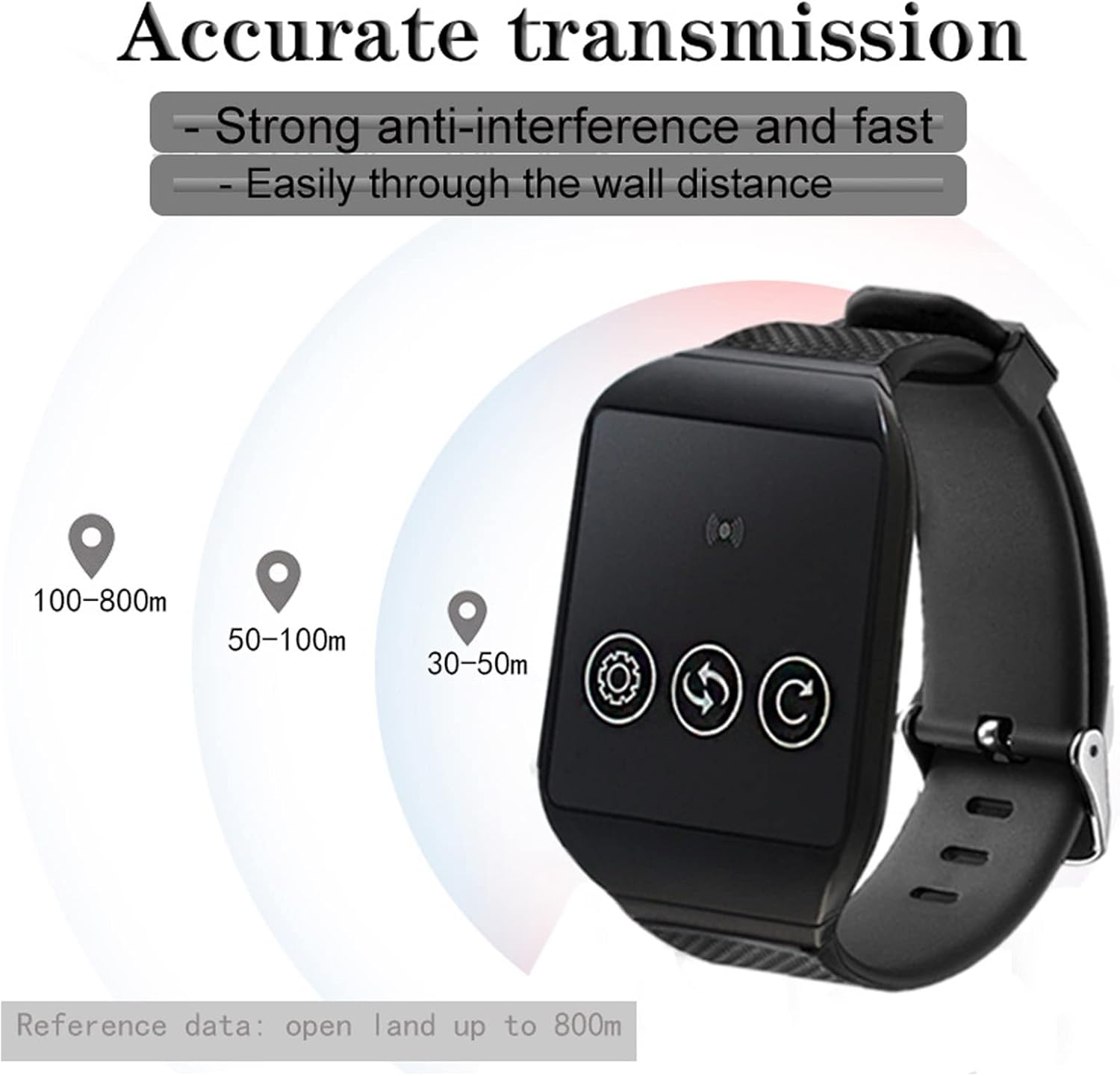 Cercapersone da Polso Wireless 433.92 MHz per Caregiver - immagine 4