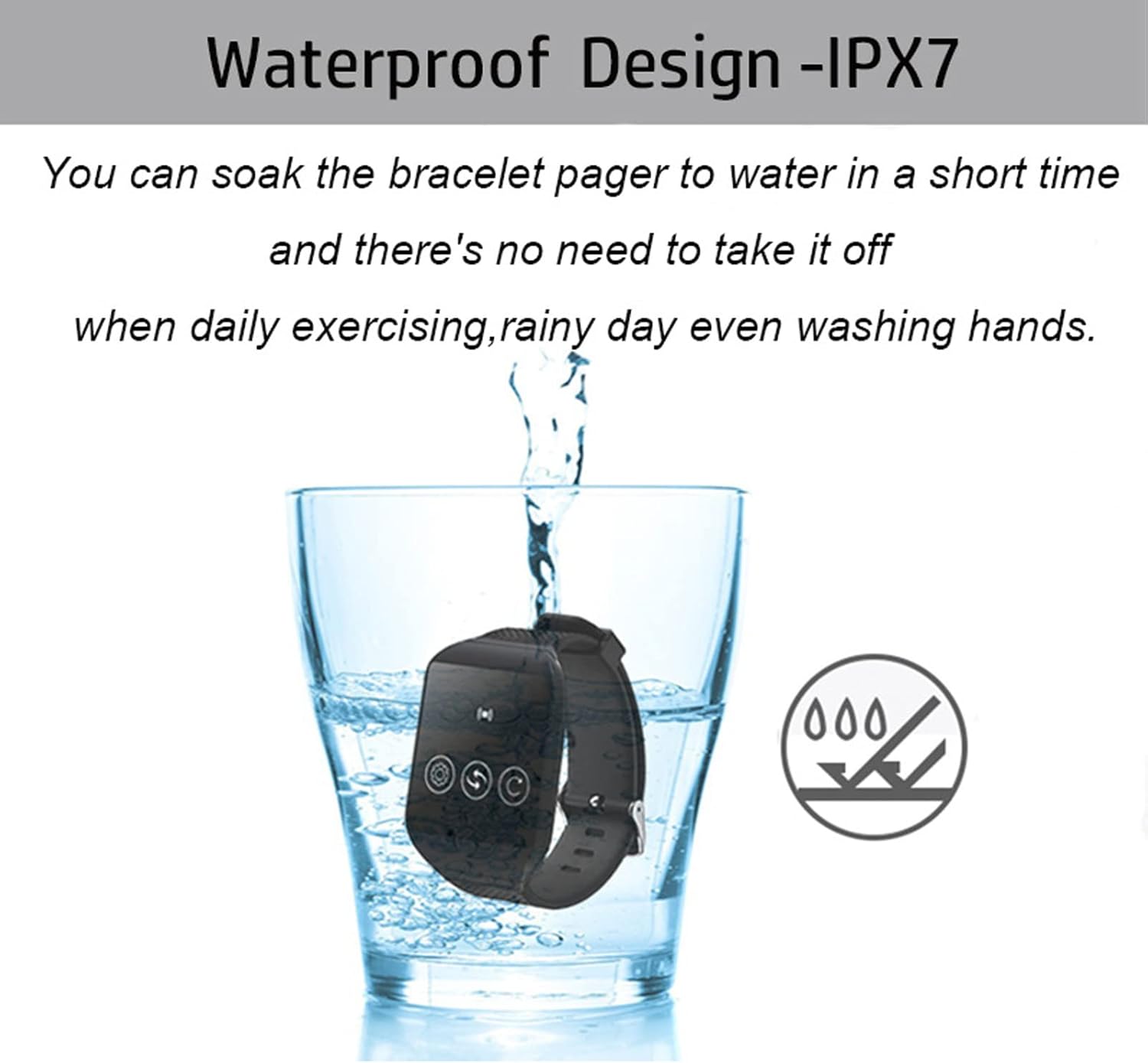 Cercapersone da Polso Wireless 433.92 MHz per Caregiver - immagine 7