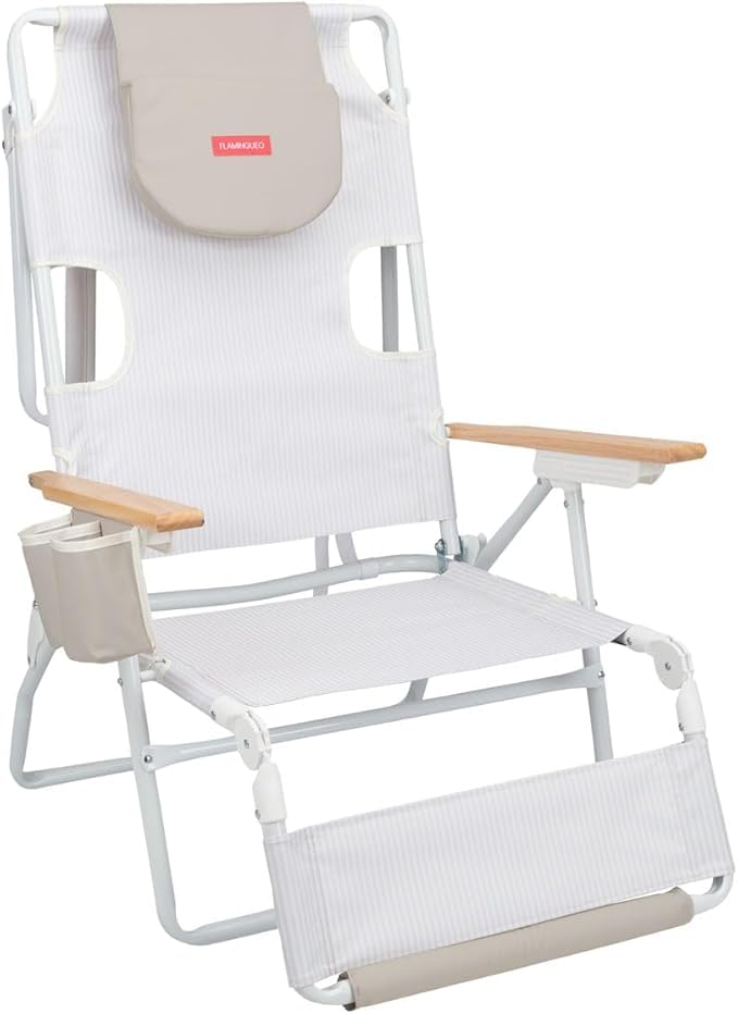 Flamingueo Sdraio da Spiaggia Reclinabile 5 Posizioni