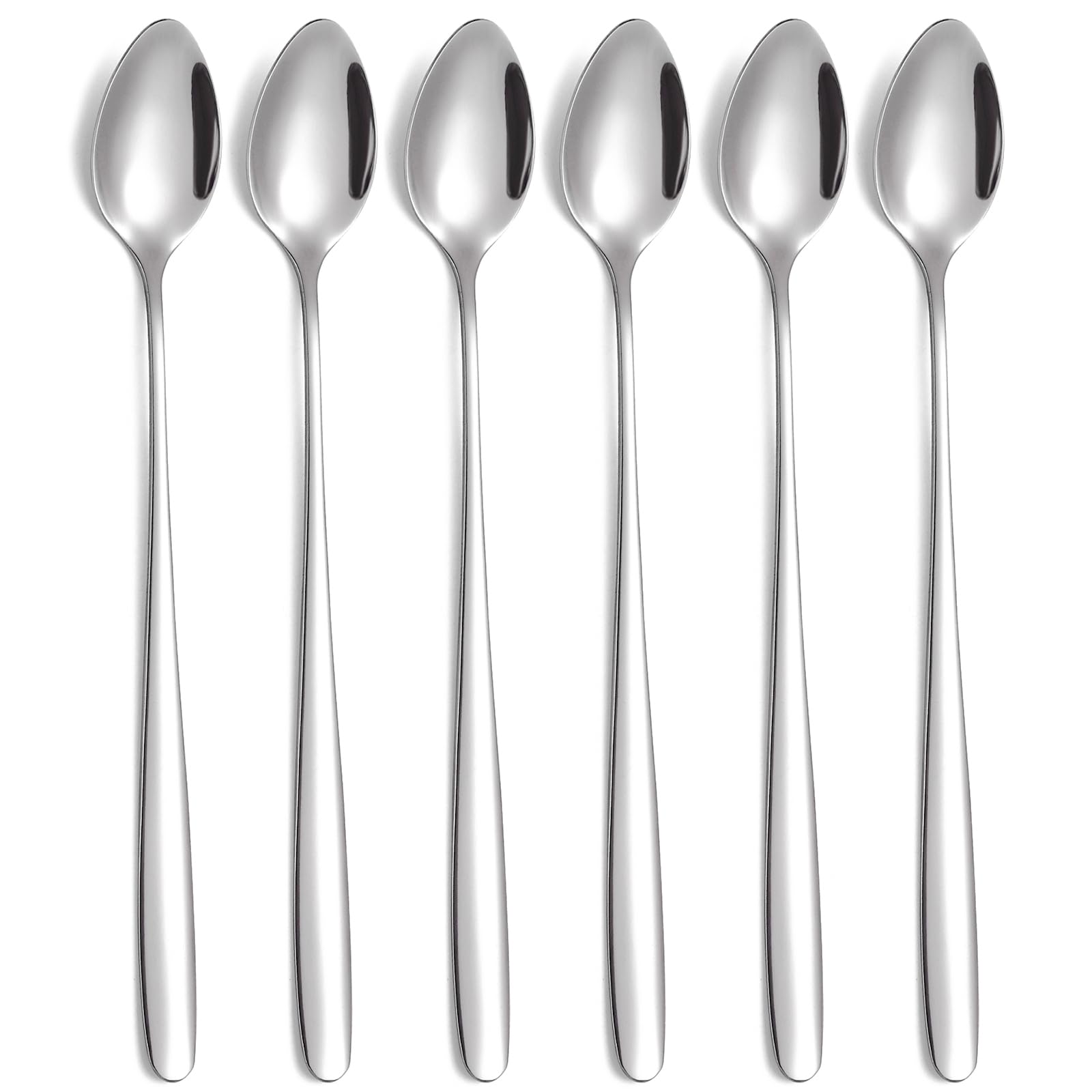 Set 6 Cucchiai per Latte Macchiato Acciaio Inox 20 cm