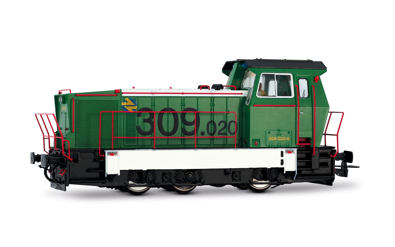 Electrotren HE2027D ADIF, locomotiva diesel Gruppo 309, verde/bianca, ep; vI, con decoder DCC Locomotiva Diesel