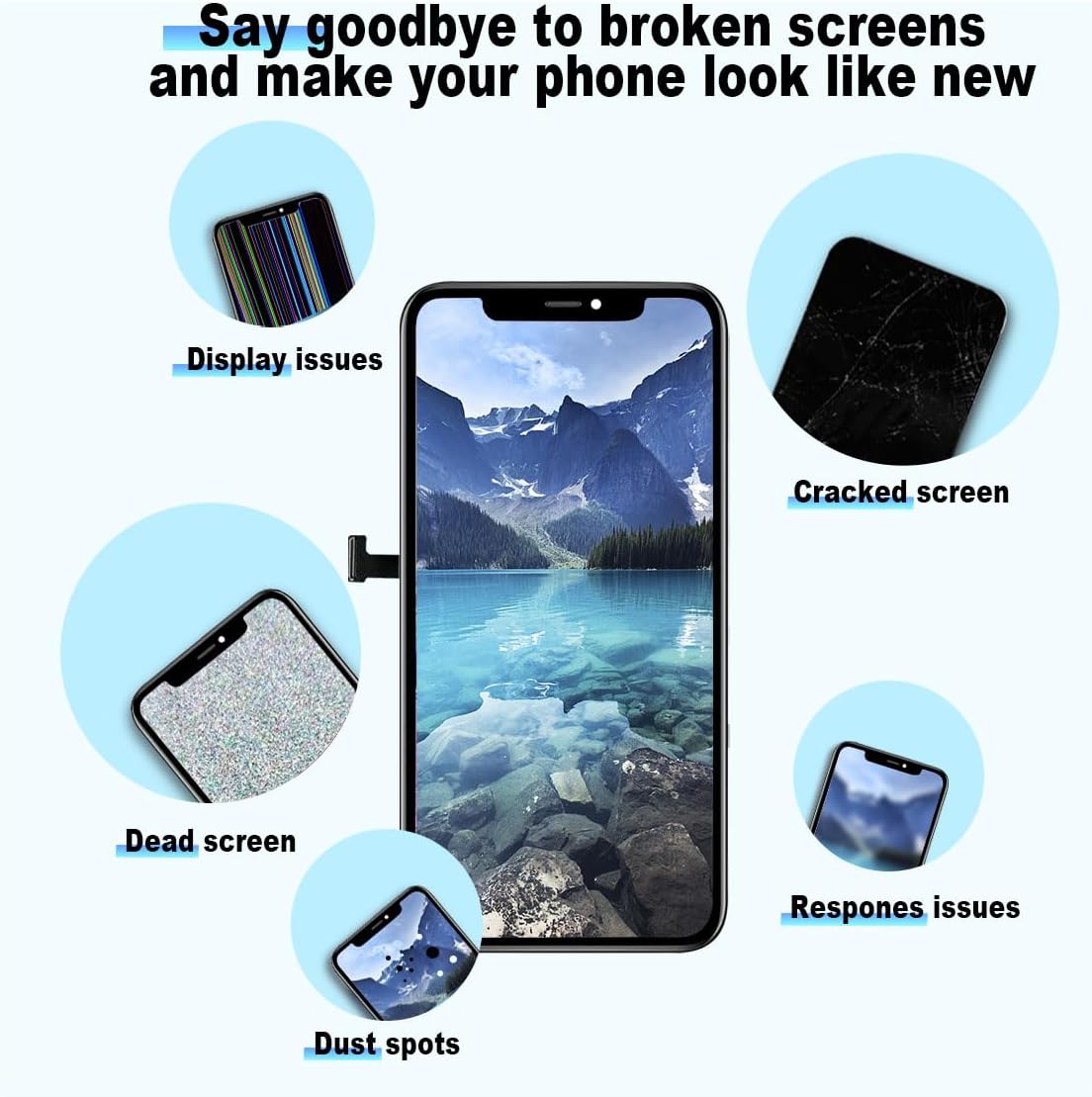 EFAITH Schermo per iPhone 14 Pro Max LCD Full HD - immagine 2