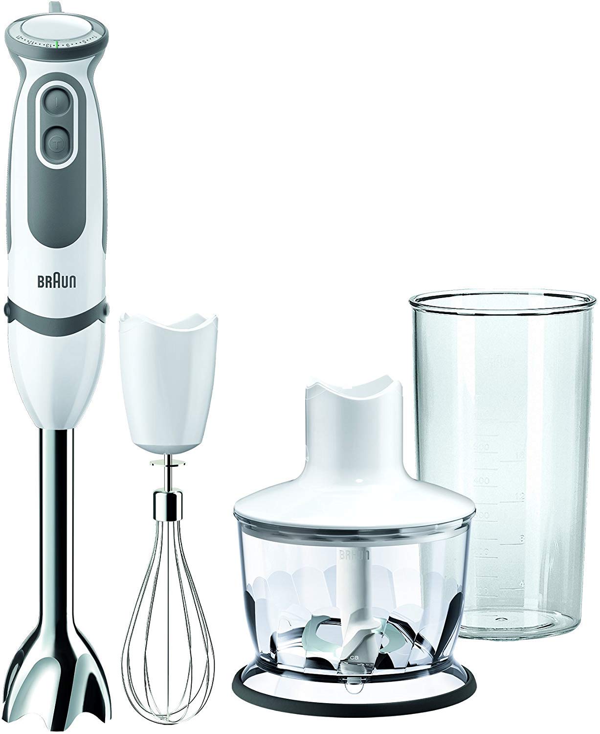 Braun MQ 5035 Sauce Mixer a Immersione, Minipimer, 750 W, Plastica, Bianco