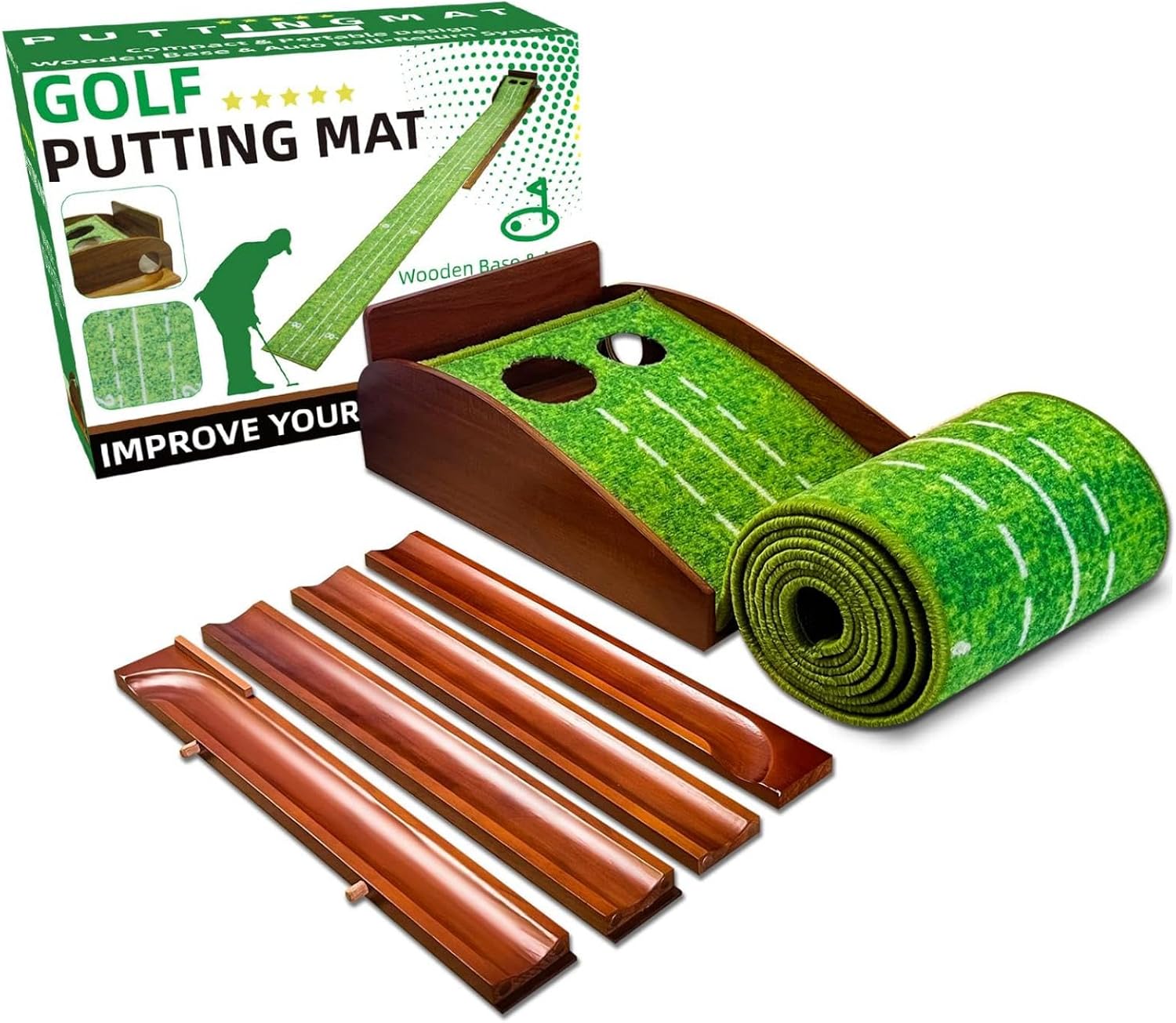Crestgolf Golf Putting Trainer 2,9x0,45m - immagine 4