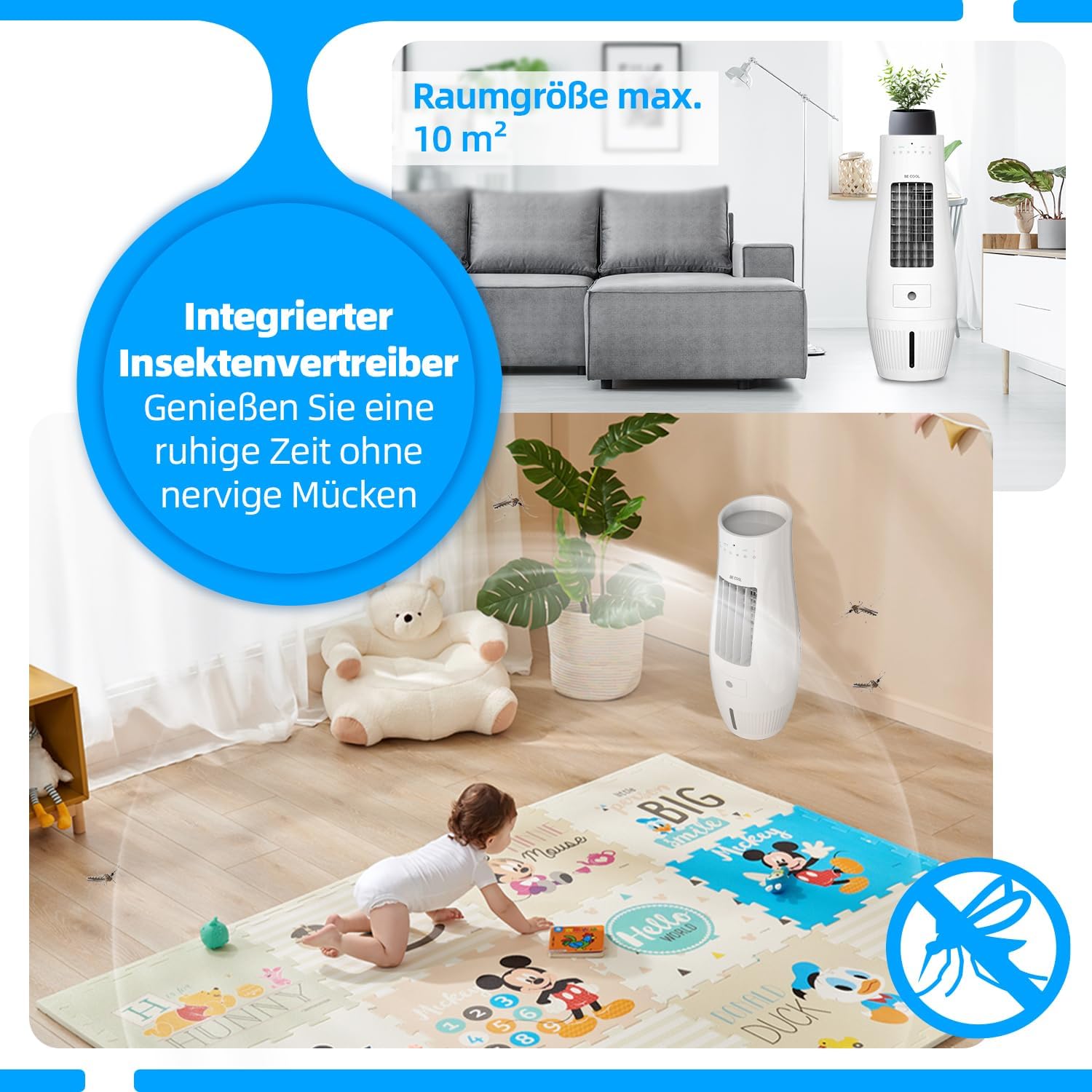 Be Cool Raffreddatore d'Aria Design 6 in 1 50W - immagine 4