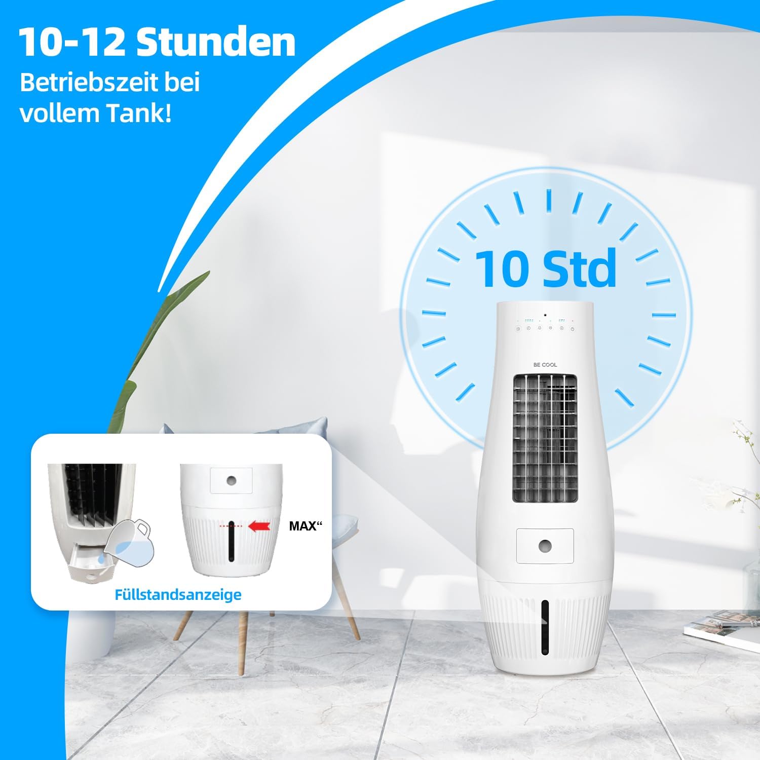 Be Cool Raffreddatore d'Aria Design 6 in 1 50W - immagine 6