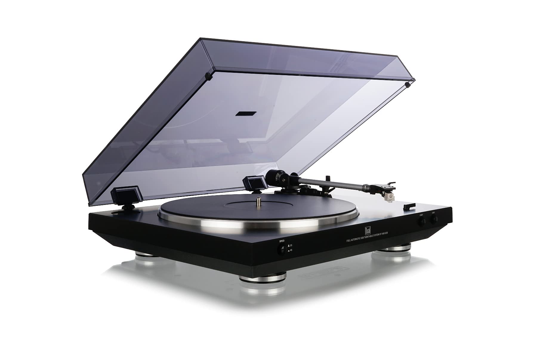 Dual DT 400 Giradischi USB Automatico, Nero