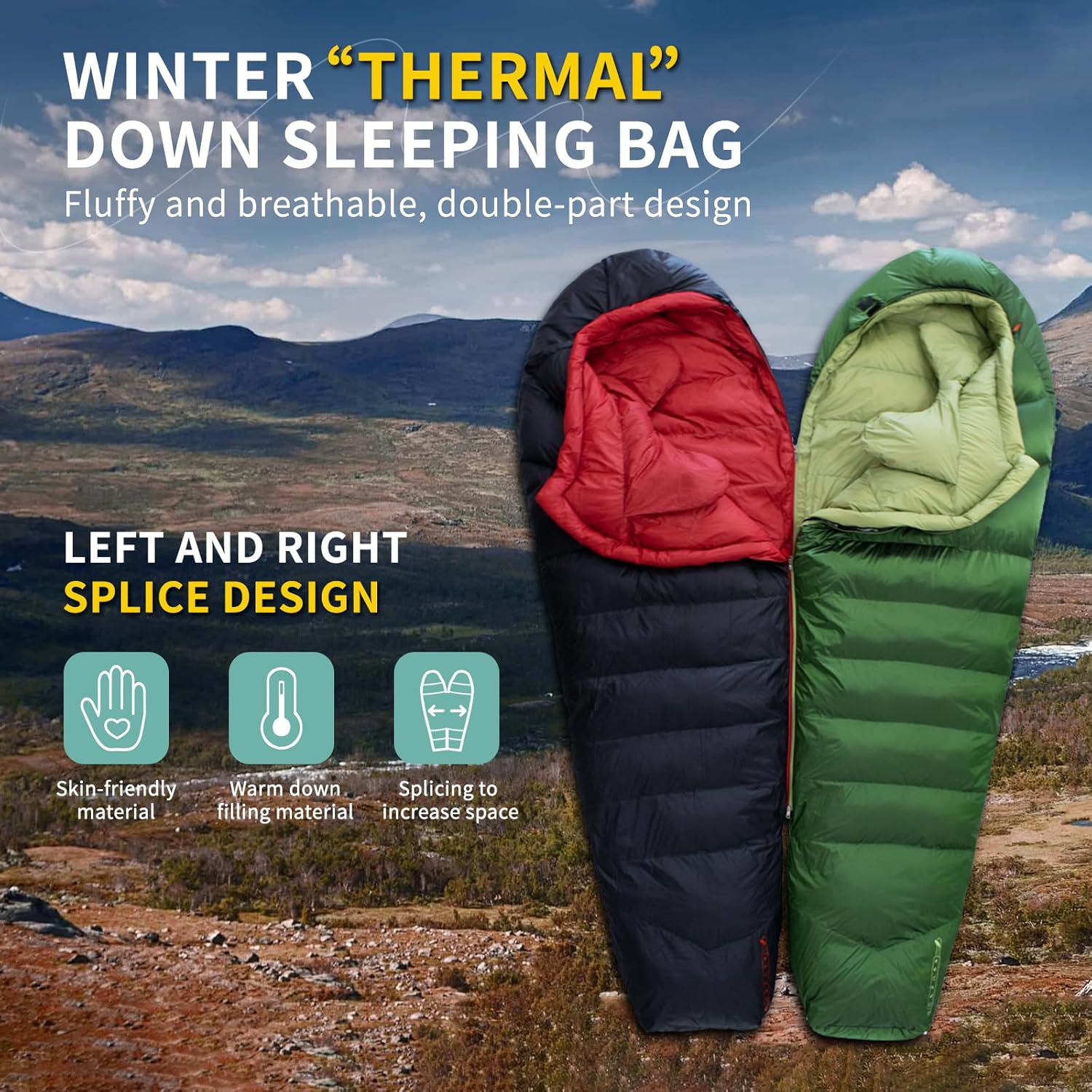 Sacco a Pelo in Piuma 620FP Ultraleggero per Adulti - immagine 4