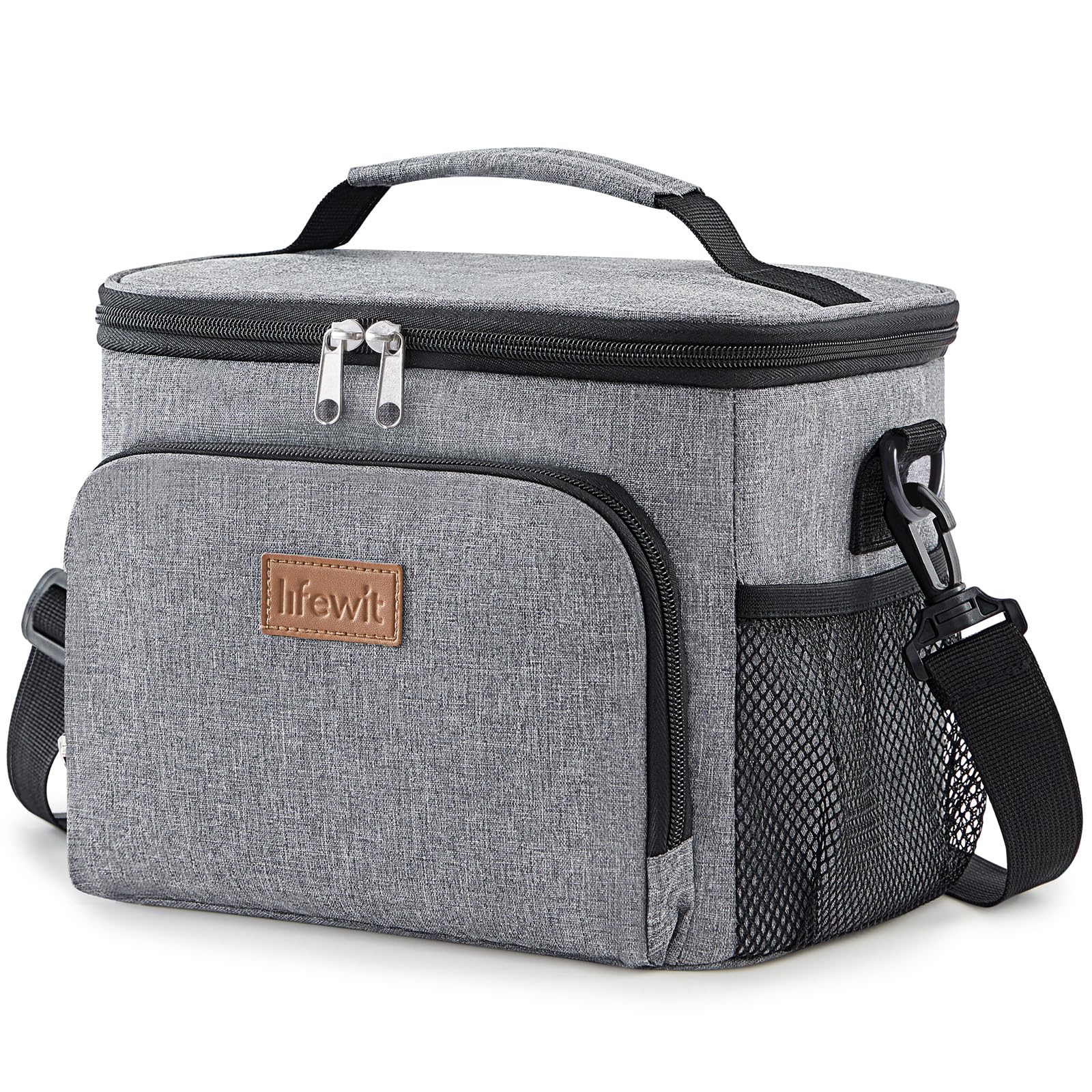 Lifewit Borsa Termica Porta Pranzo 9L, Grigio