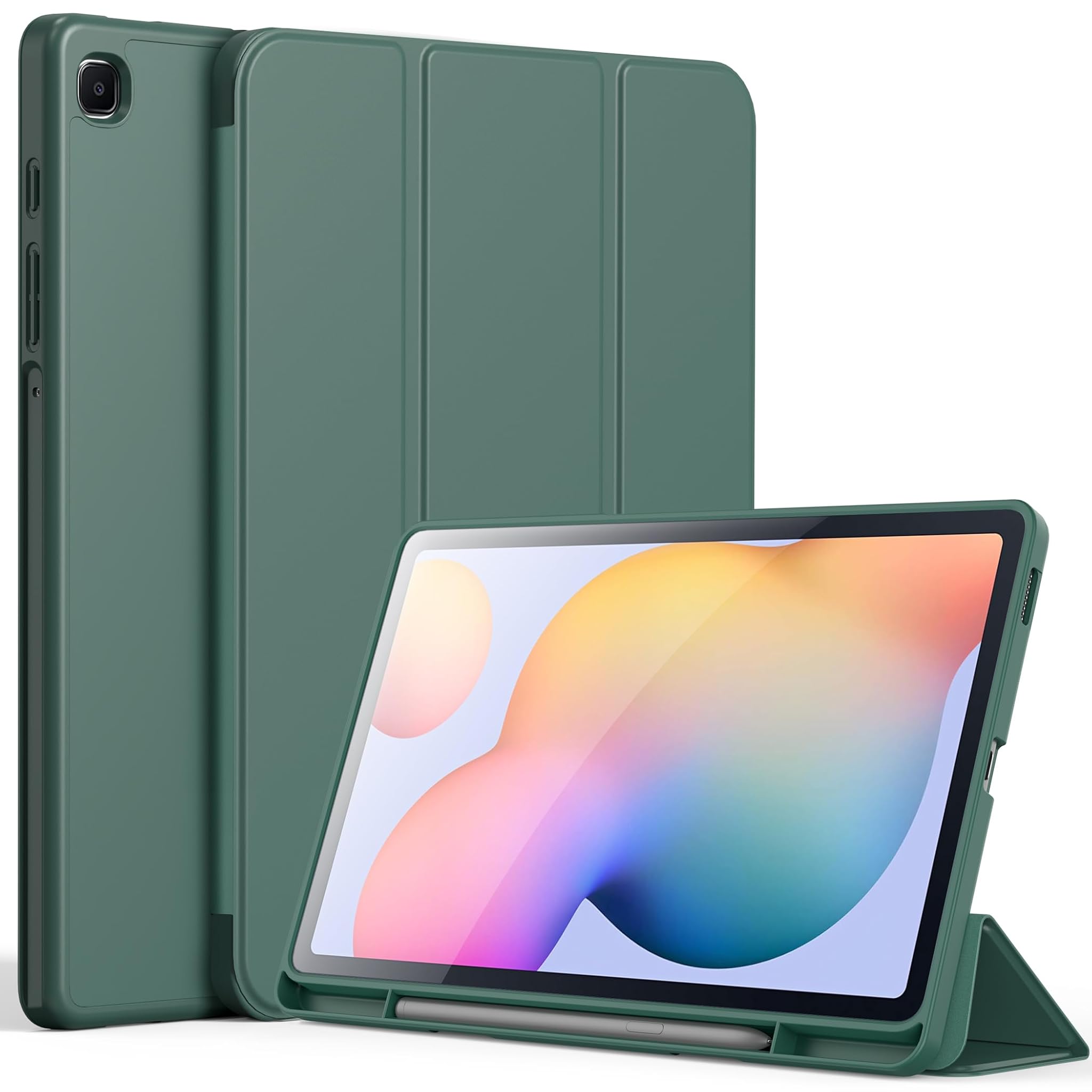Cacoe Custodia Cover per Samsung Galaxy Tab S6 Lite 10.4", Verde
