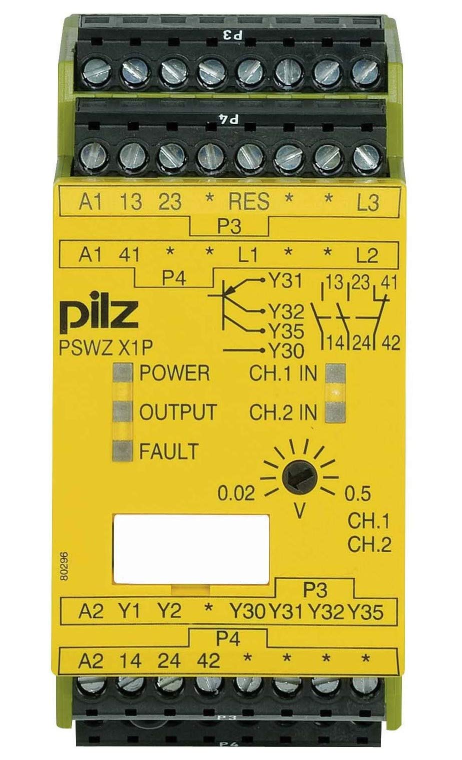 PILZ Interruttore di Sicurezza PSWZ X1P 0,5V