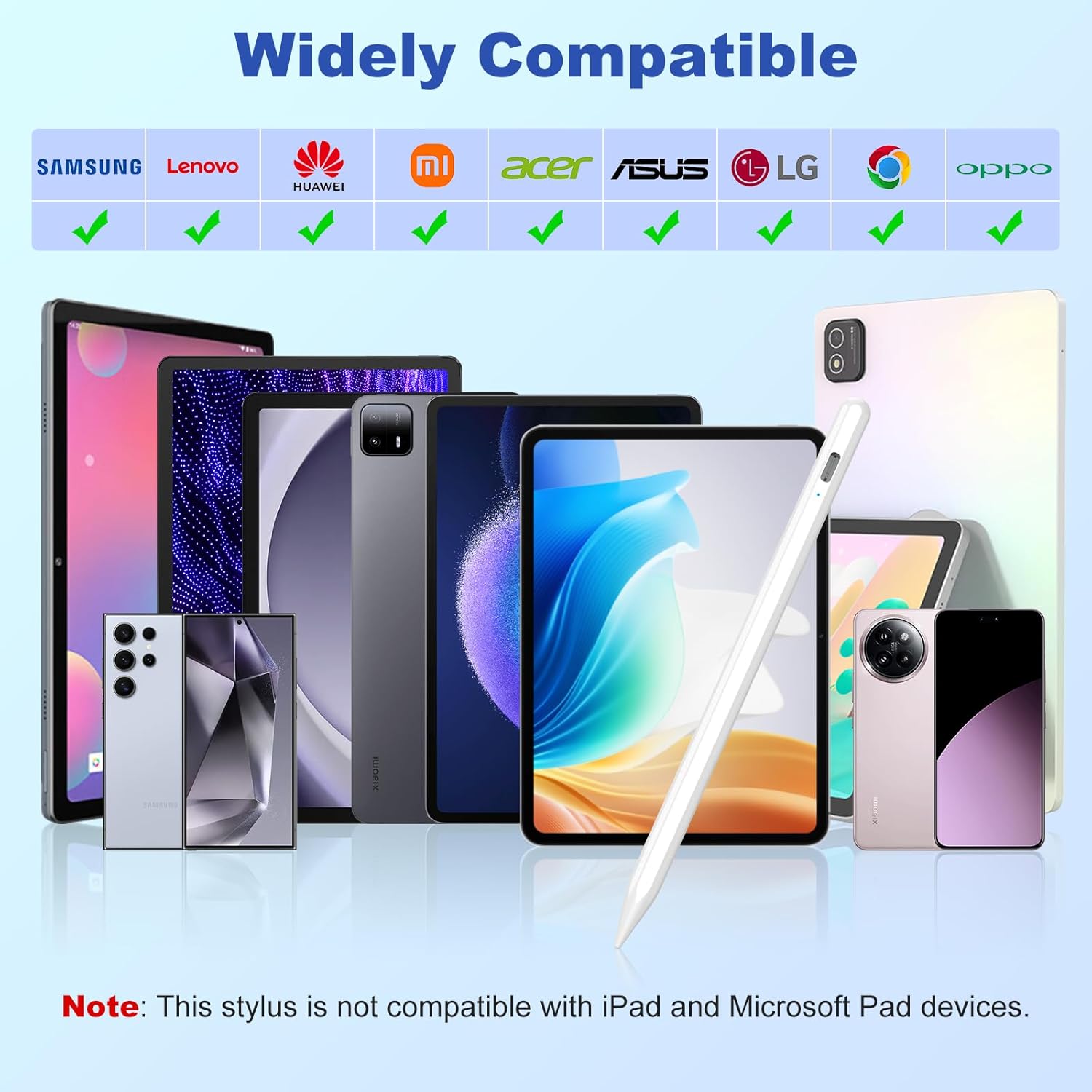 Kbcase Stylus Pen Tablet Android con 3 Punte - immagine 2