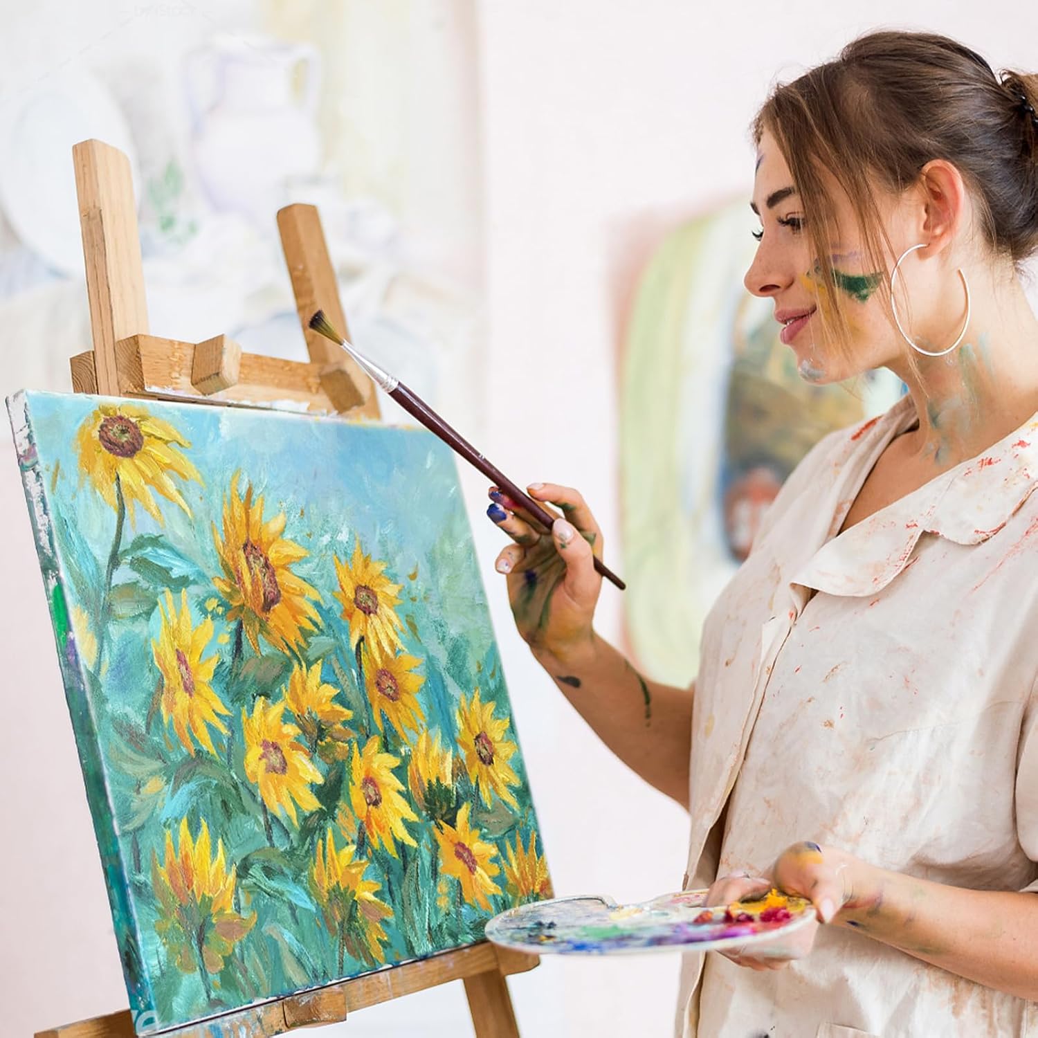 Abeier Set Colori Acrilici 56 Colori x 60ml - immagine 5