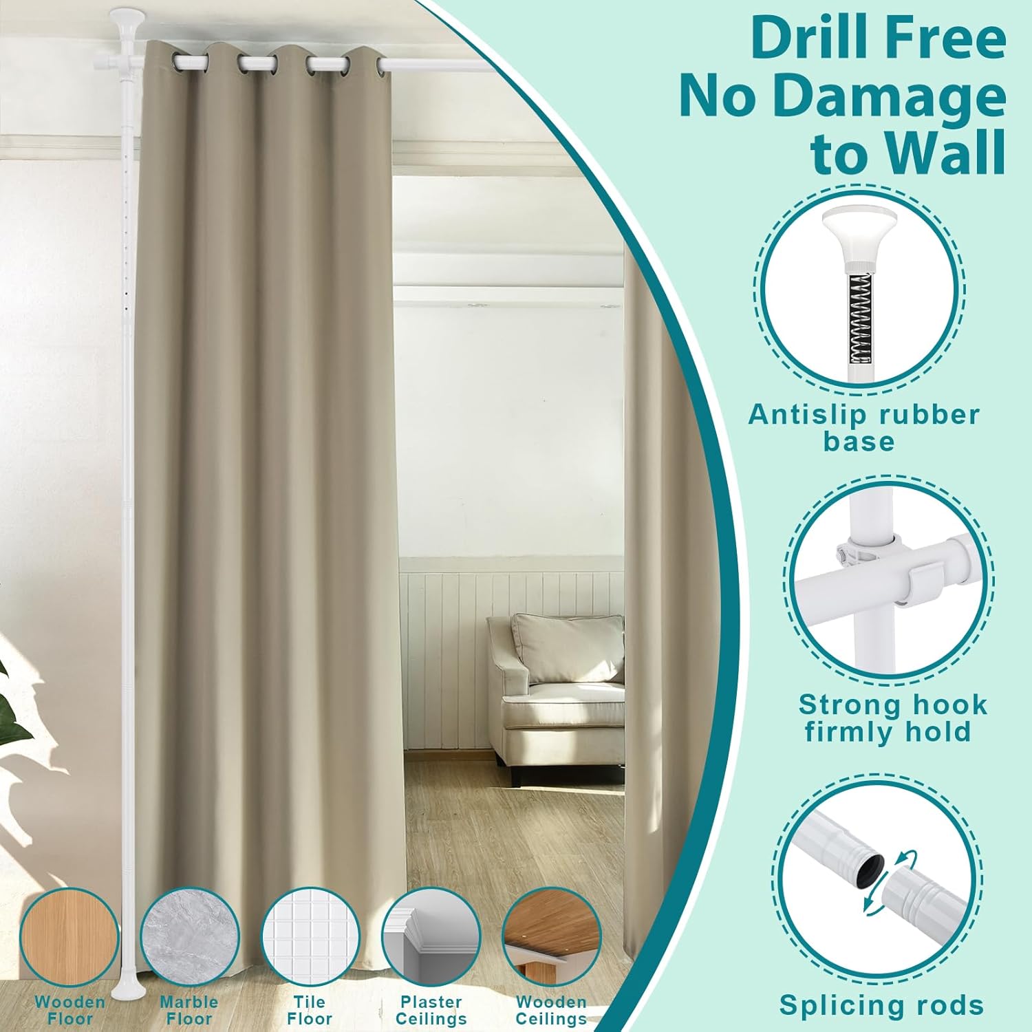 Barra per tende Divisorio per Ambienti - immagine 2