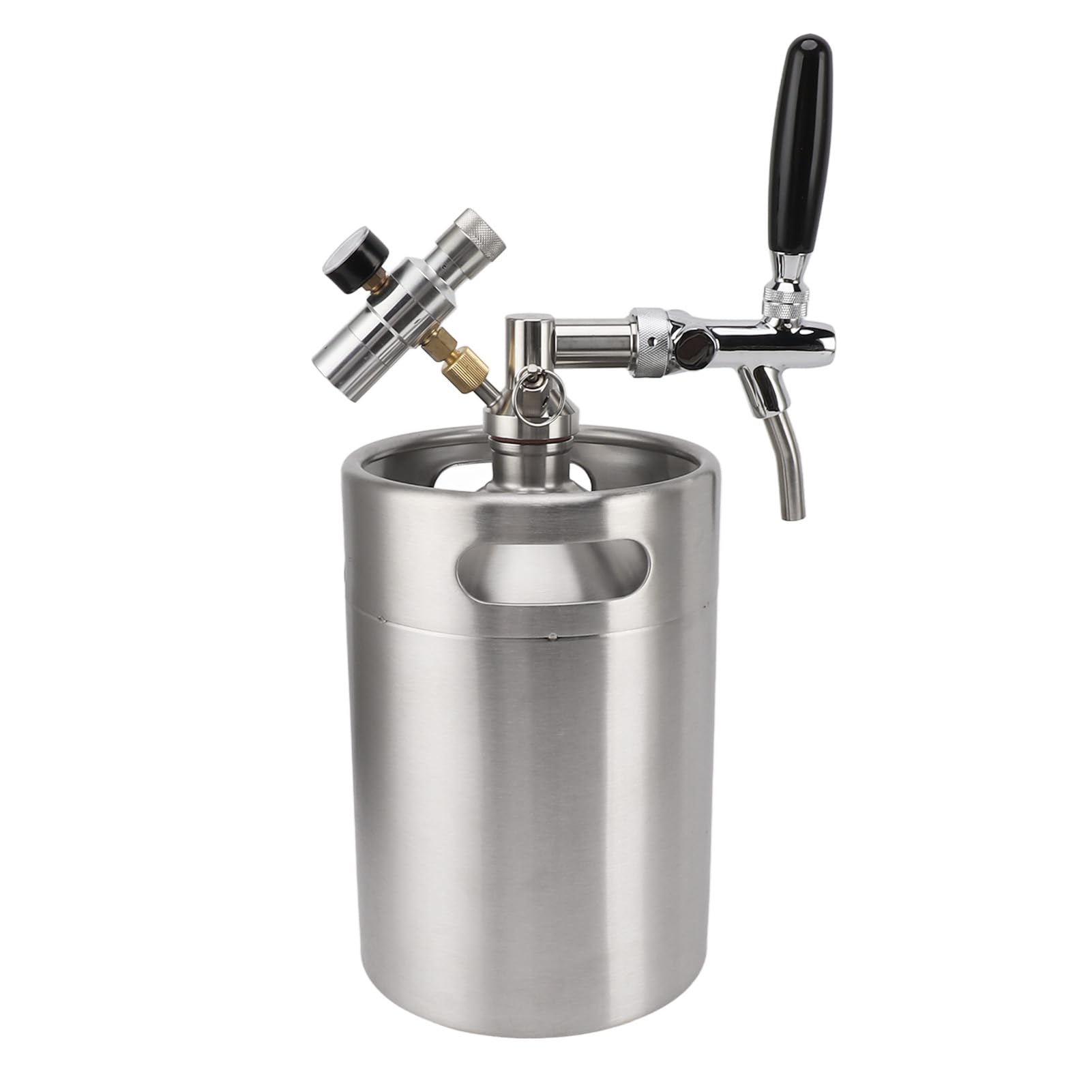 Mini Fusto Birra Growler 5 Litri Acciaio Inox
