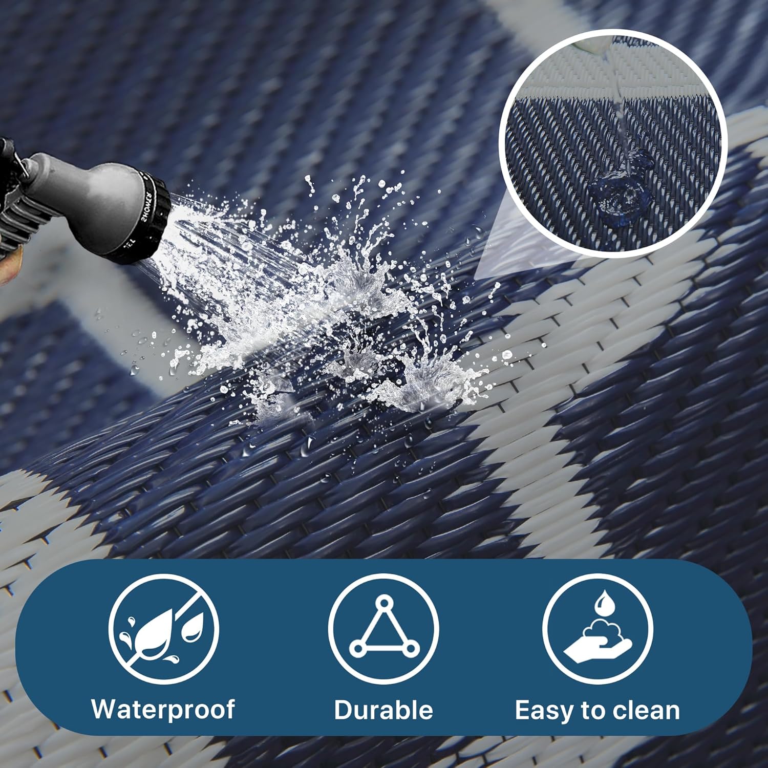 Genimo Tappeto da Esterno Impermeabile e Lavabile - immagine 4