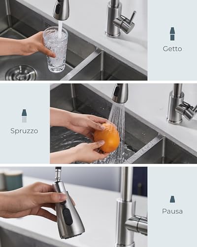 Forious Rubinetto Lavello Cucina con Doccetta Estraibile - immagine 3