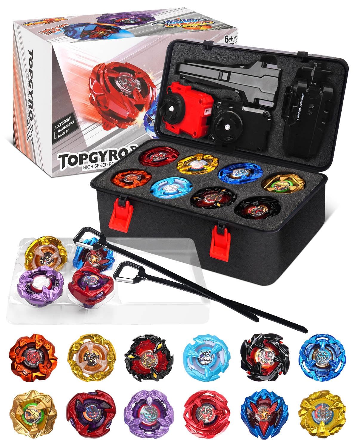 Set da Battaglia per Trottole a Scatola X4-12PCS