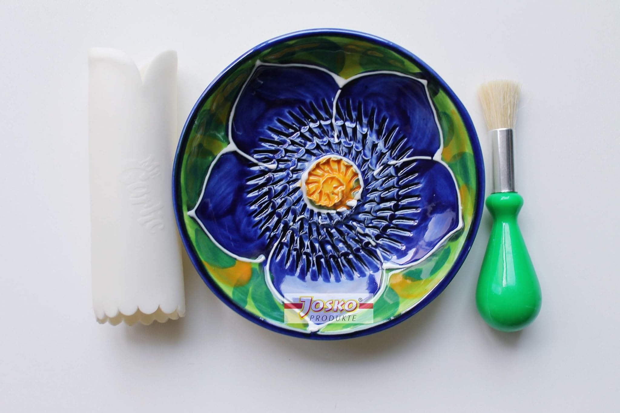 JOSKO Produkte Sofia Set di Piatti grattugia, Ceramica, Viola e Verde