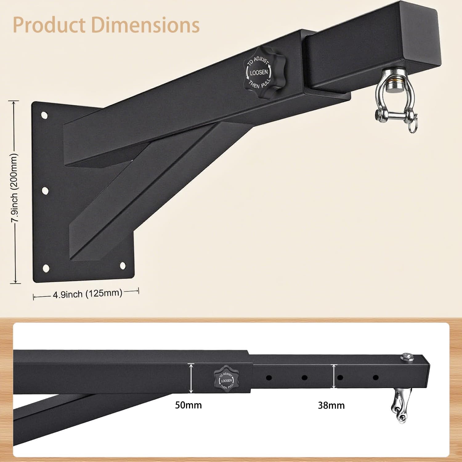 Supporto Murale Regolabile per Sacco da Boxe - immagine 4