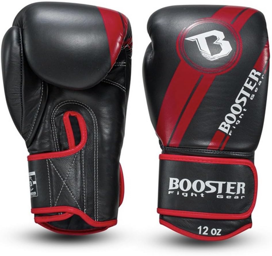 Booster Guanti Boxe BGL-1 V3 Nero/Rosso, Once:14 oz - immagine 1