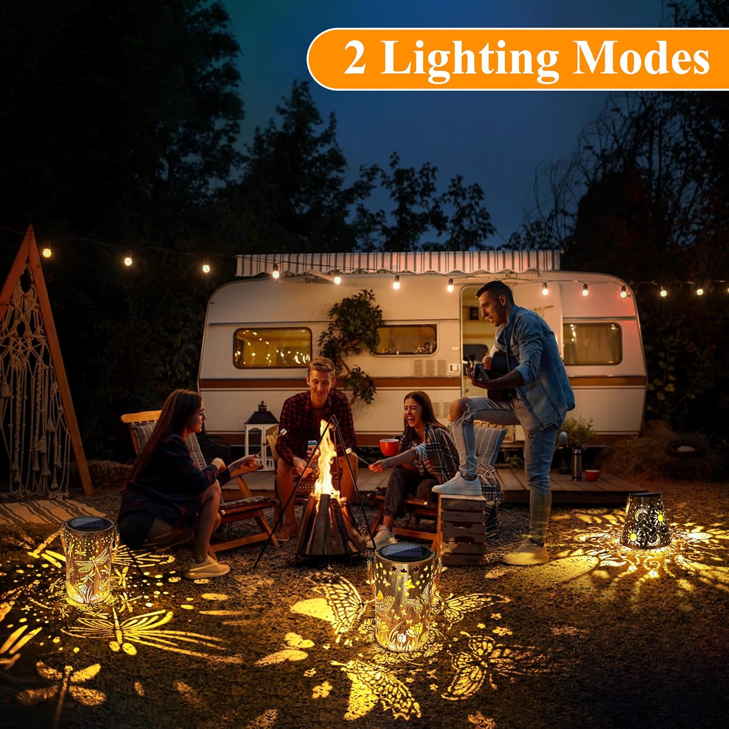 Qedertek Lampade Solari da Giardino Libellula (2 pezzi) - immagine 2