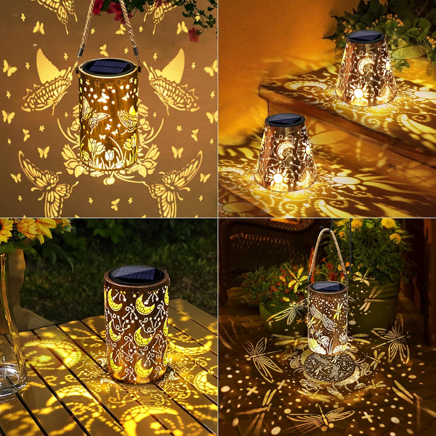 Qedertek Lampade Solari da Giardino Libellula (2 pezzi) - immagine 5