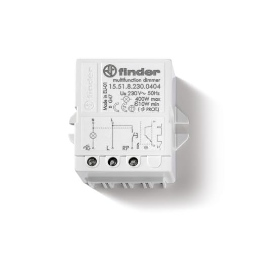 Finder Dimmer Elettronico Tipo 15.51 per Montaggio a Pannello