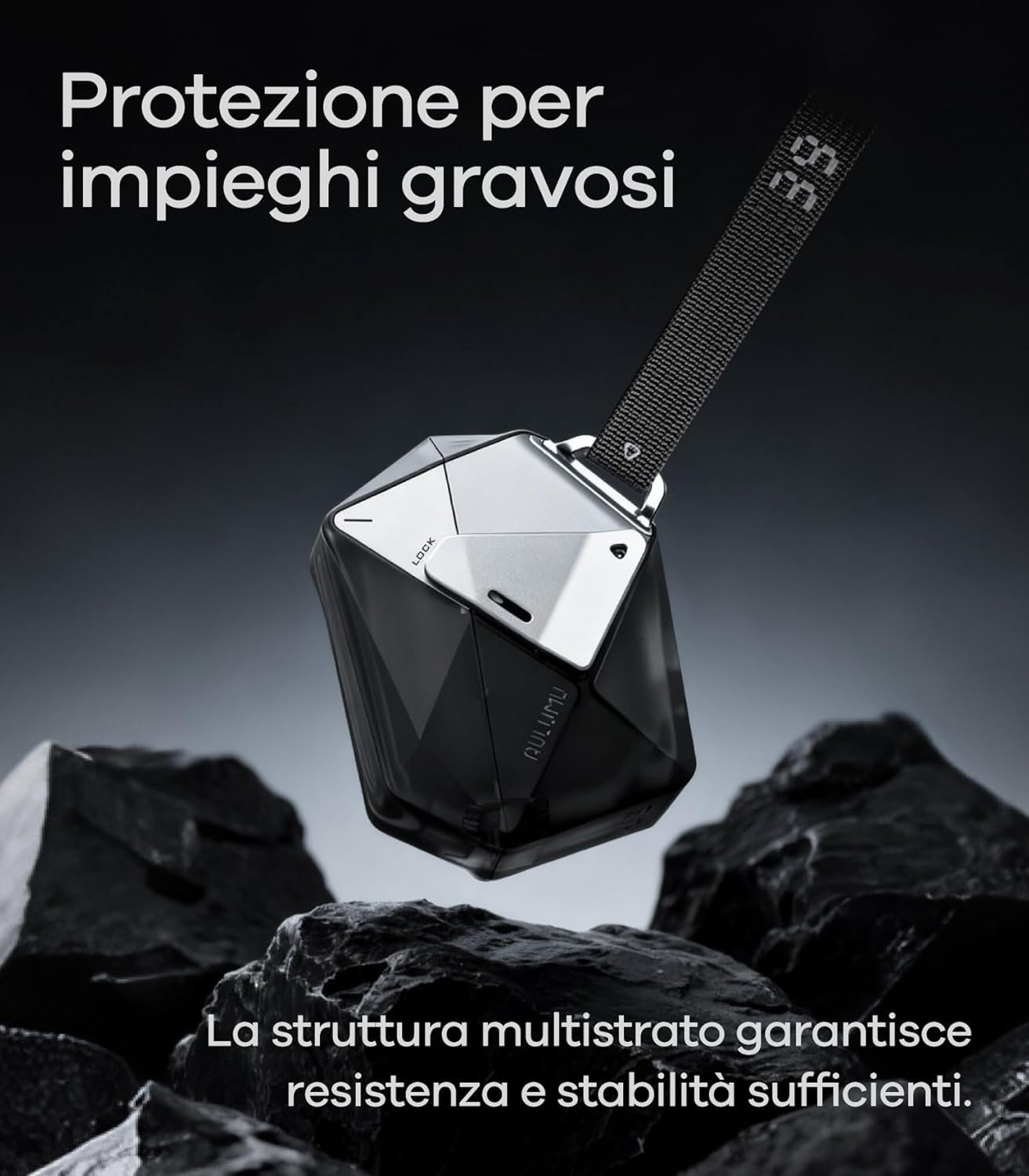 Aulumu A39 Cover per AirPods Pro 3 (2025), Nero - immagine 4