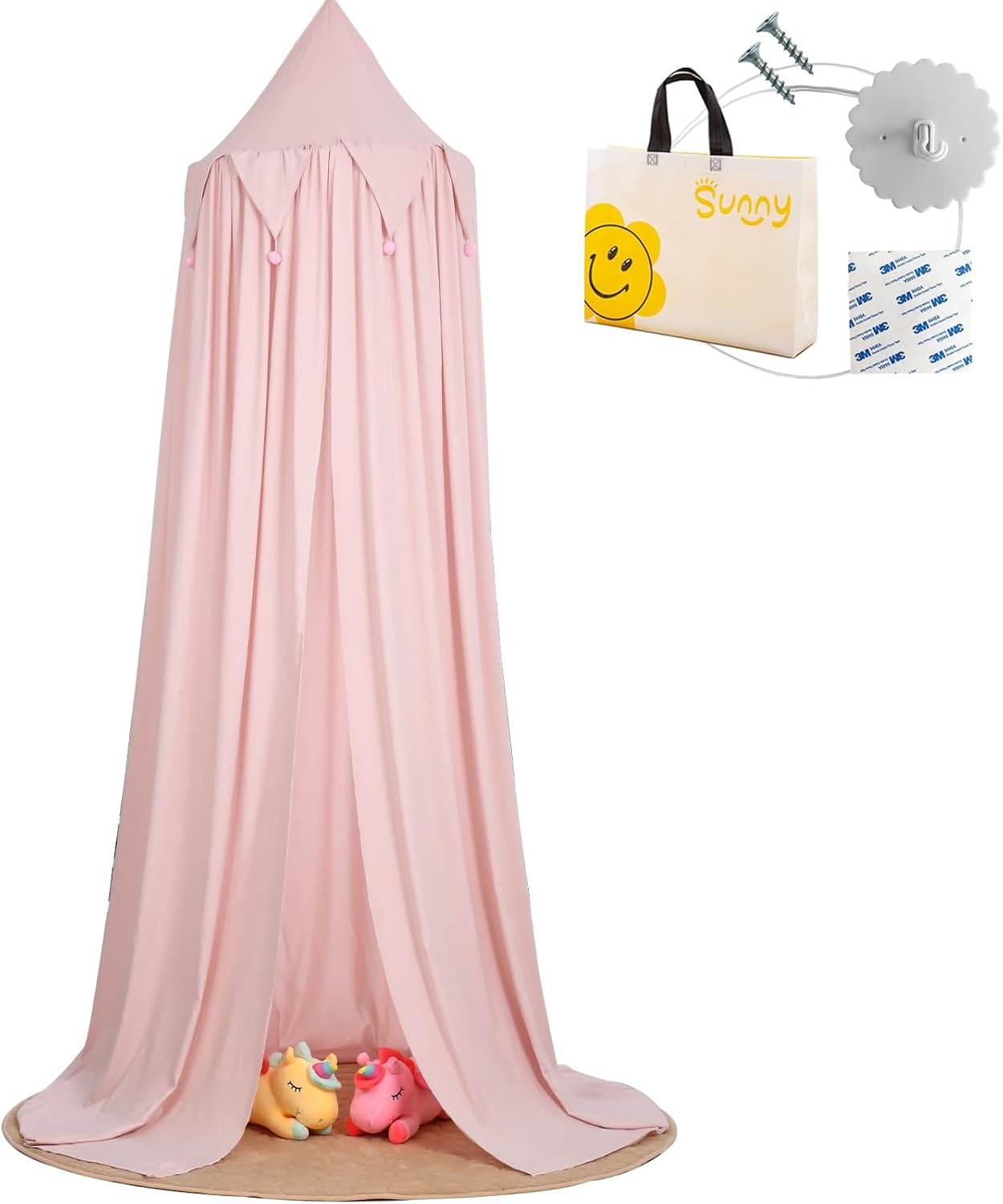 Mrwizms Baldacchino per Letto Bambini, Rosa