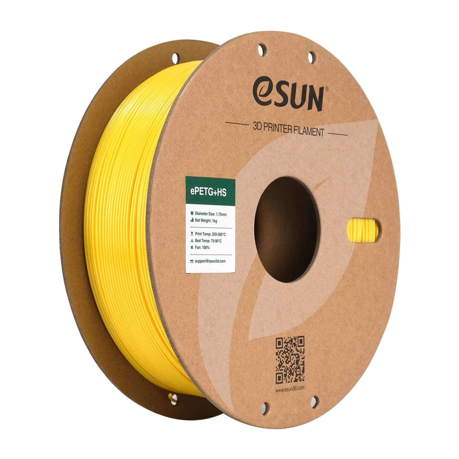 Esun PETG 1,75 mm Filamento Stampante 3D 1kg, Giallo