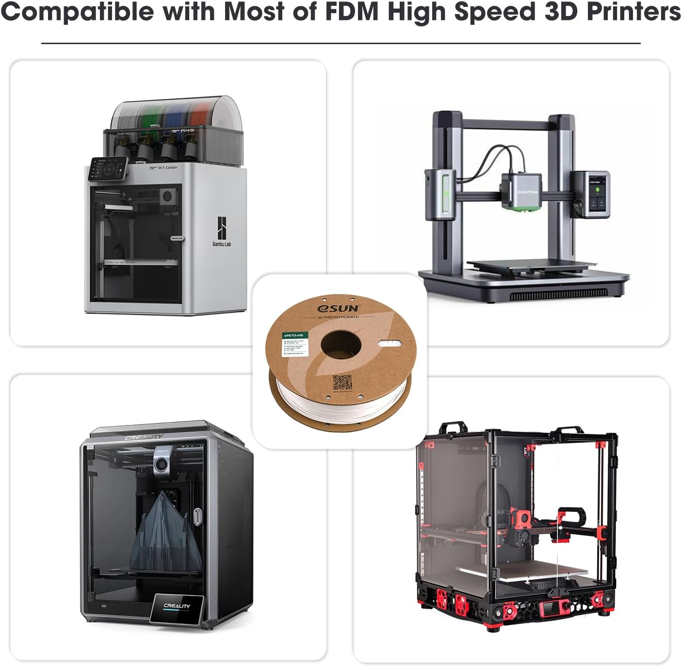 Esun PETG 1,75 mm Filamento Stampante 3D 1kg, Giallo - immagine 6