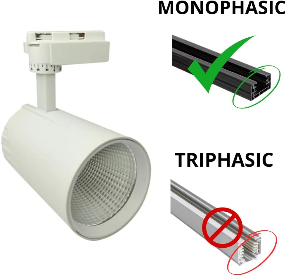 Jandei Pack 10 Faretti LED Soffitto 30W, Bianco - immagine 3