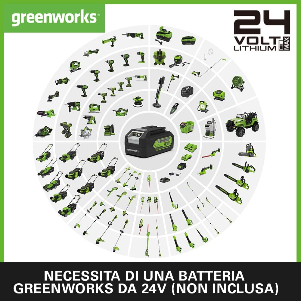 Greenworks48V Decespugliatore a Batteria Brushless 38cm - immagine 7