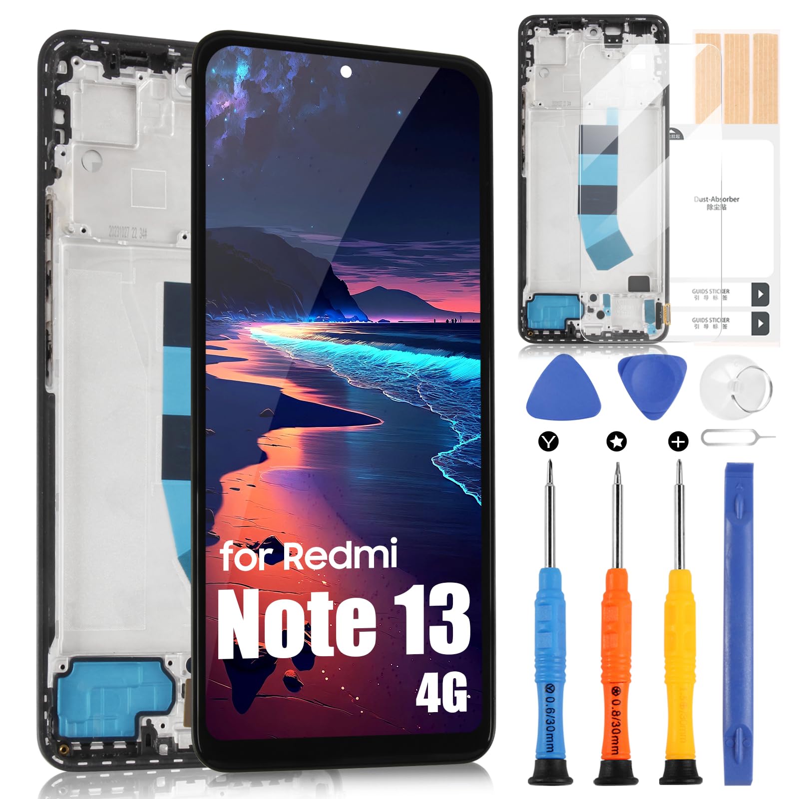TFT LCD Schermo per Xiaomi Redmi Note 13 4G (Nero)