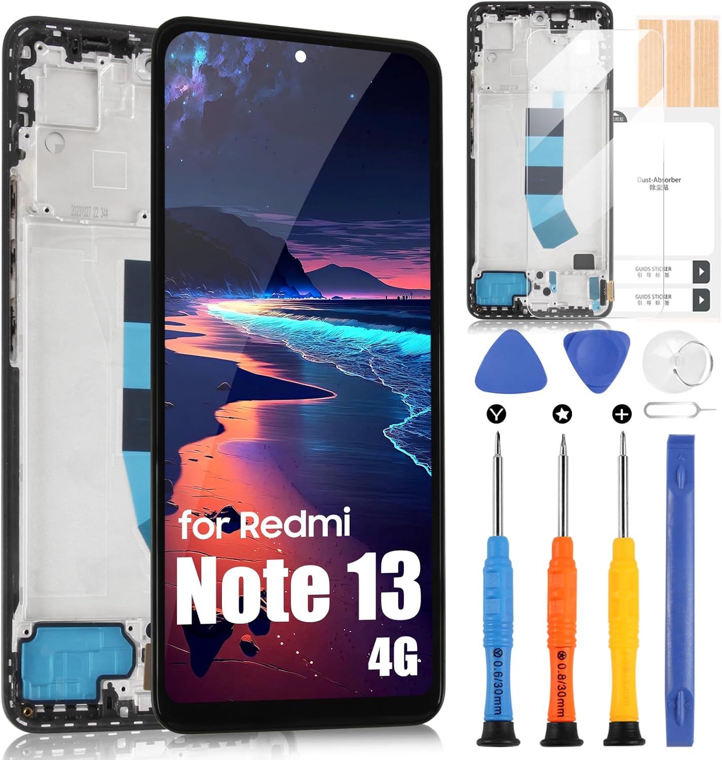 TFT LCD Schermo per Xiaomi Redmi Note 13 4G (Nero) - immagine 1