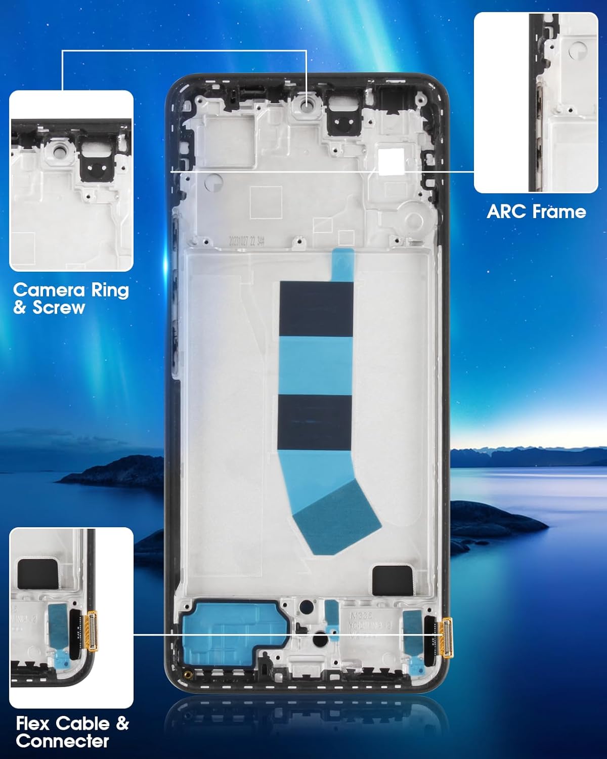 TFT LCD Schermo per Xiaomi Redmi Note 13 4G (Nero) - immagine 7