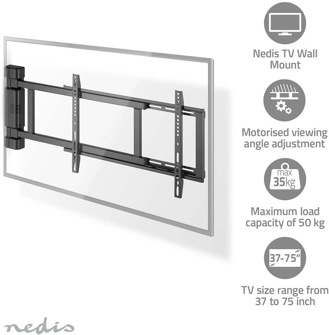 Motorised TV Wall Mount 32-75" Nero - immagine 4