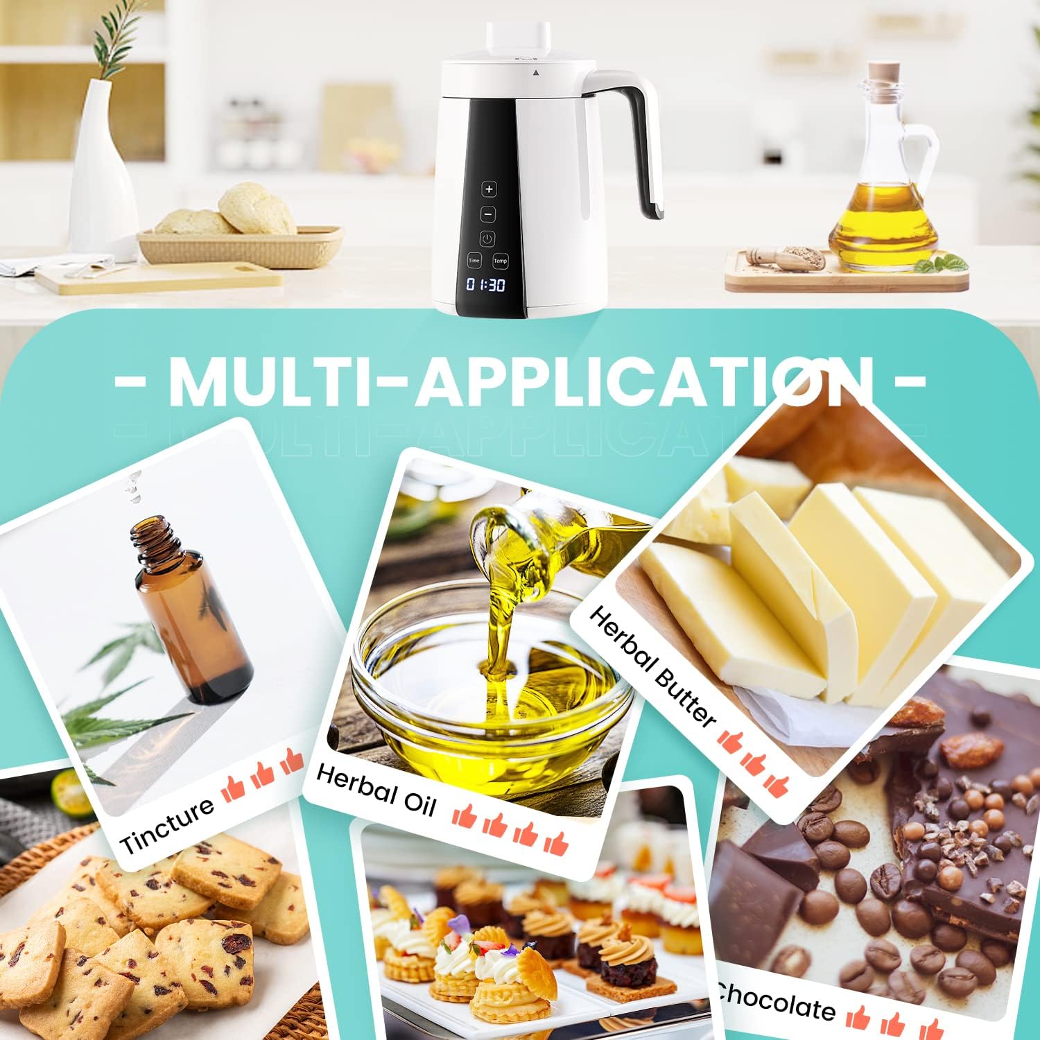 Huanyu Decarbossilatore e Infusore per Erbe - immagine 3