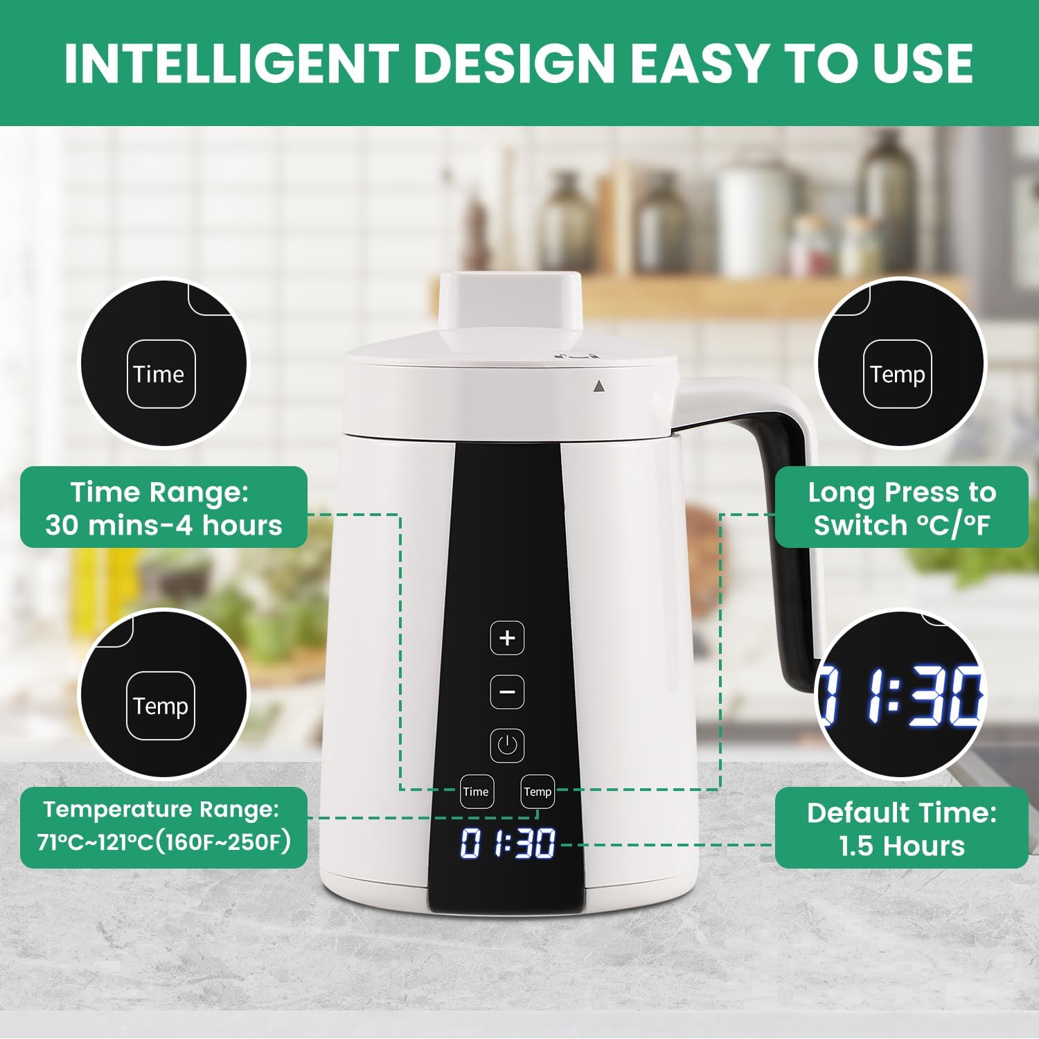 Huanyu Decarbossilatore e Infusore per Erbe - immagine 4