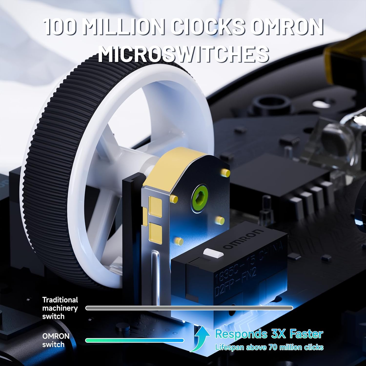 Attack Shark X8 Ultra - Mouse Gaming Wireless 8KHz 55g - immagine 5