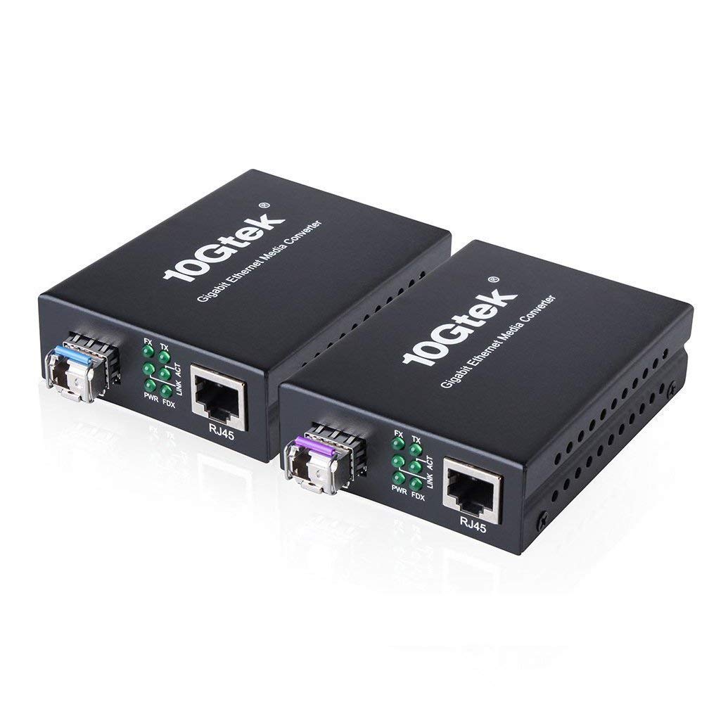 Coppia Bidi Gigabit Ethernet Media Converter 20km