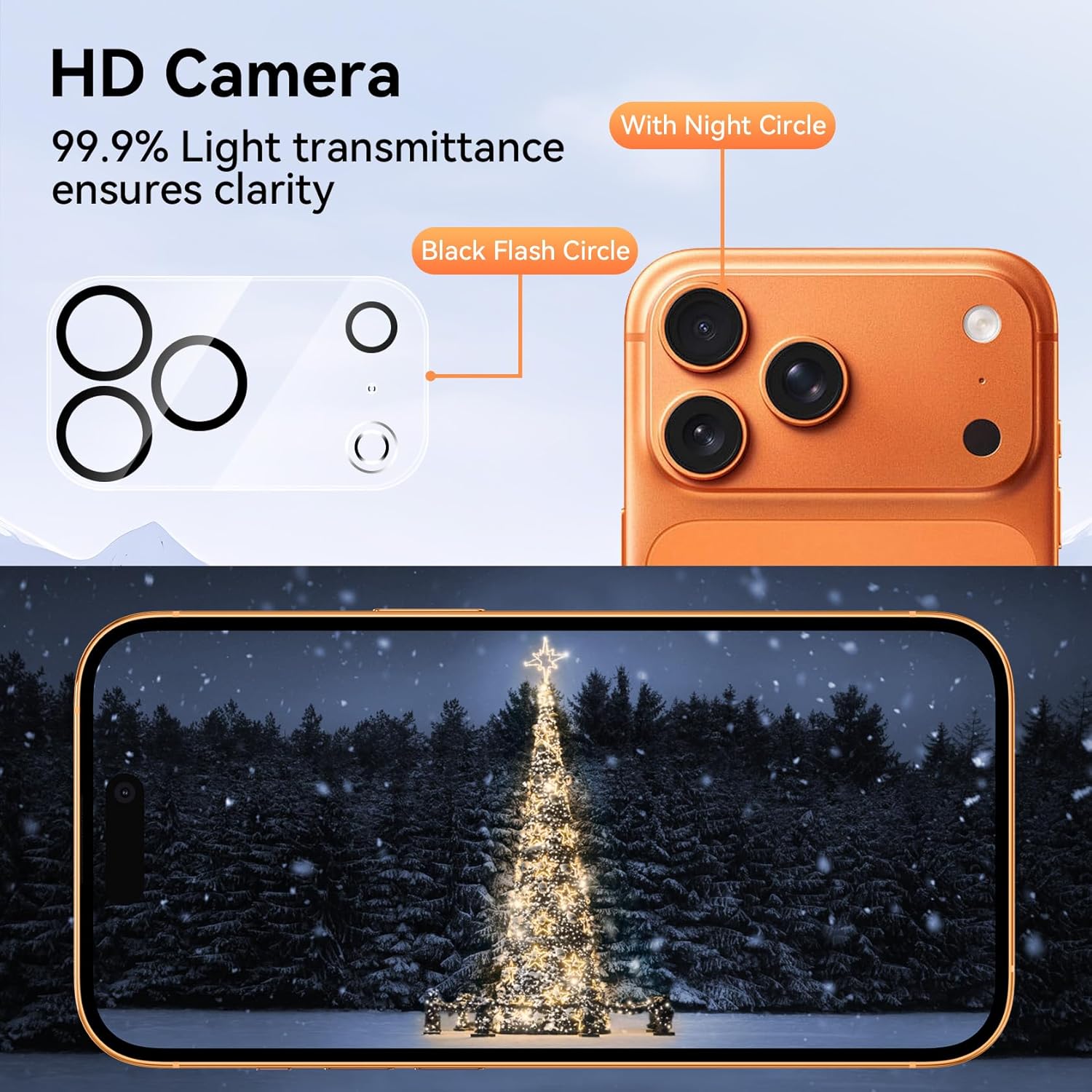 3 Pezzi Vetro Temperato per iPhone 17 Pro con Protezione Fotocamera - immagine 4