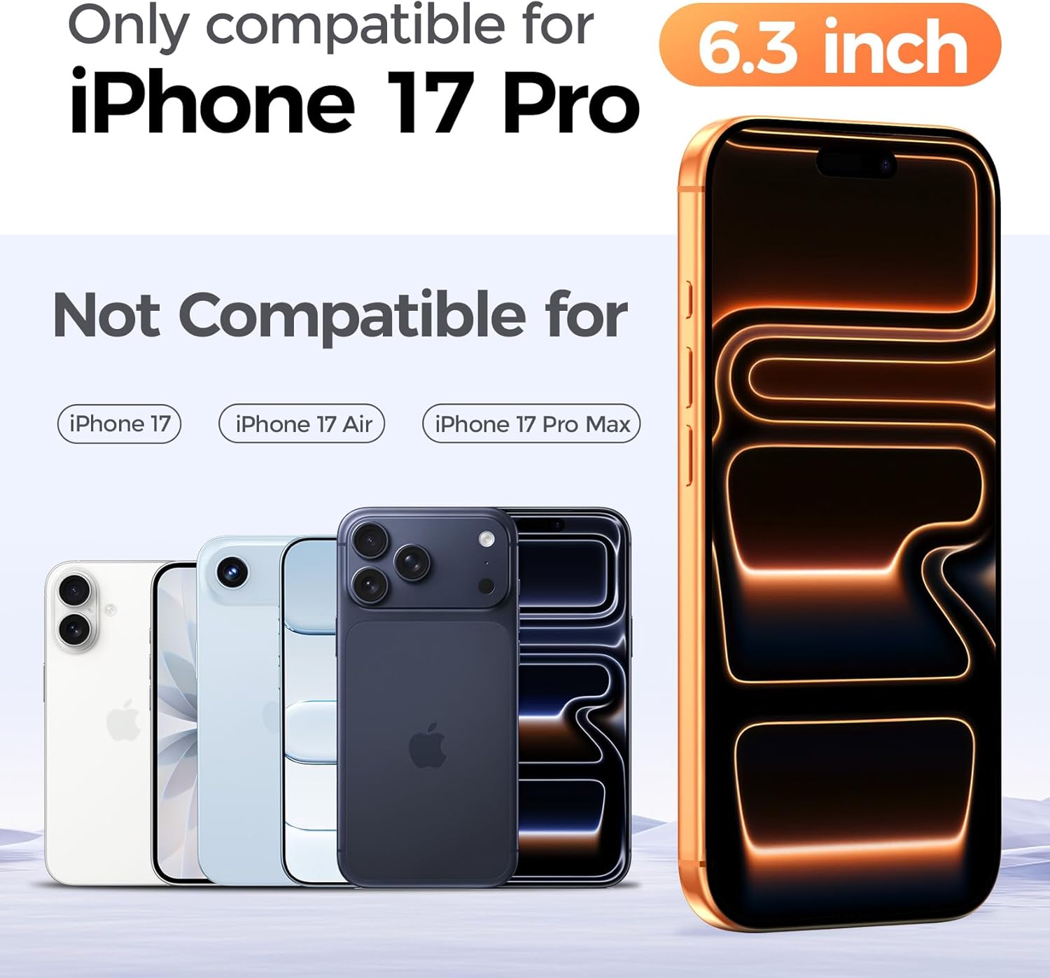 3 Pezzi Vetro Temperato per iPhone 17 Pro con Protezione Fotocamera - immagine 6