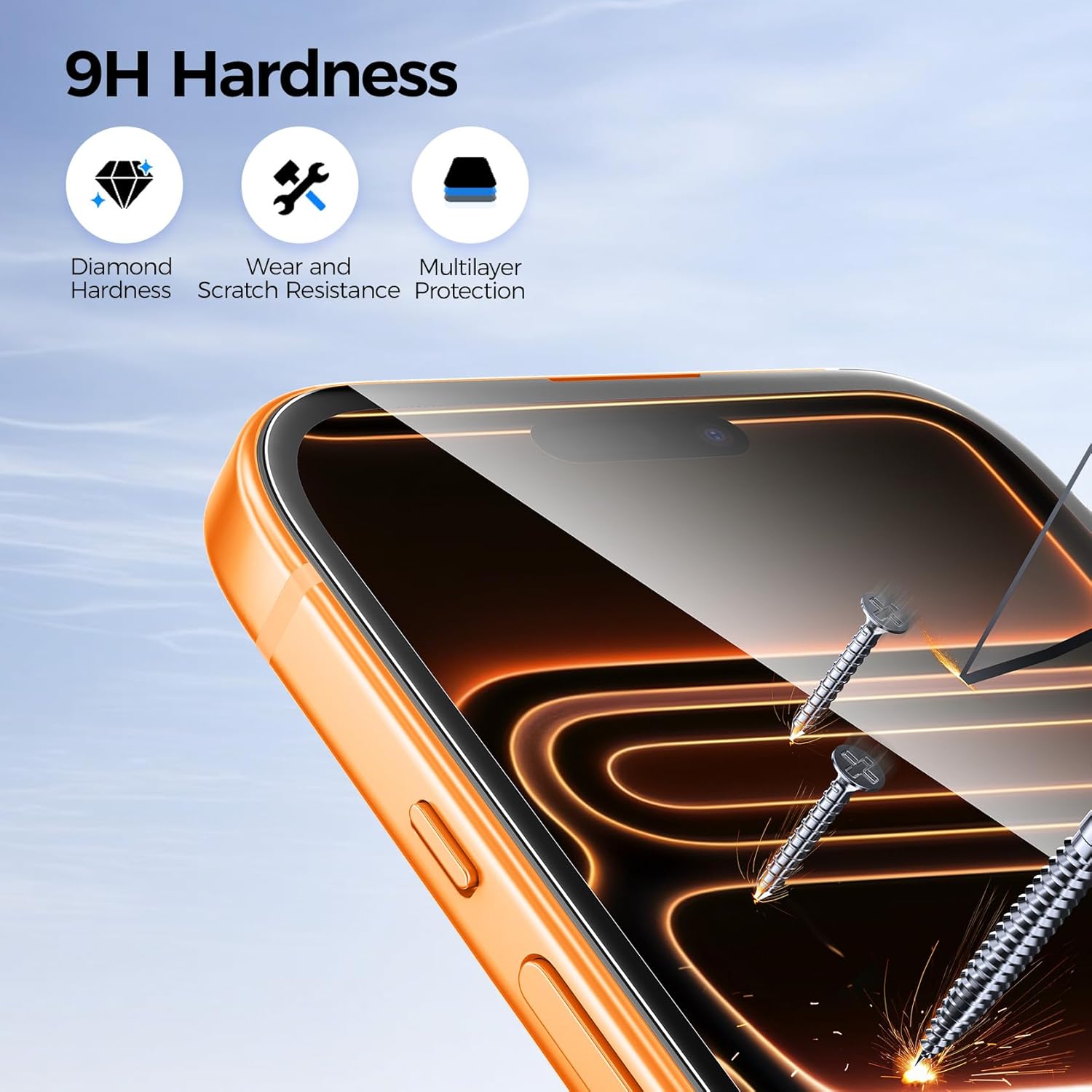 3 Pezzi Vetro Temperato per iPhone 17 Pro con Protezione Fotocamera - immagine 8