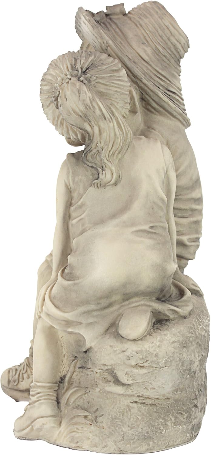 Design Toscano Statuetta Bambini che si Scambiano un Bacio - immagine 5