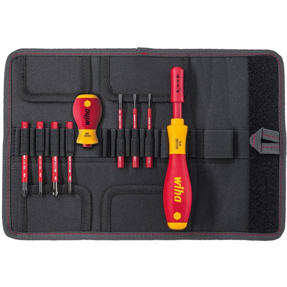 Juego de destornilladores y bits slimVario® 2831 T16 SET 9-tlg slimVario; TASCHE